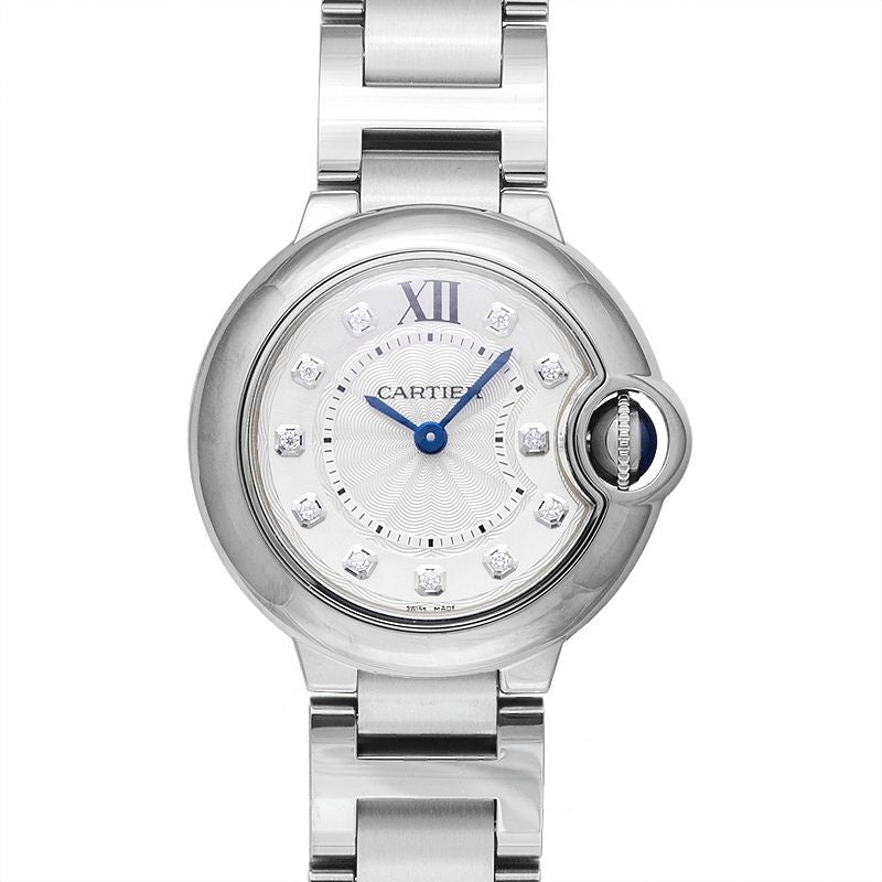 Ballon Bleu de Cartier 28 mm Silver Dial in Stainless Steel WE902073