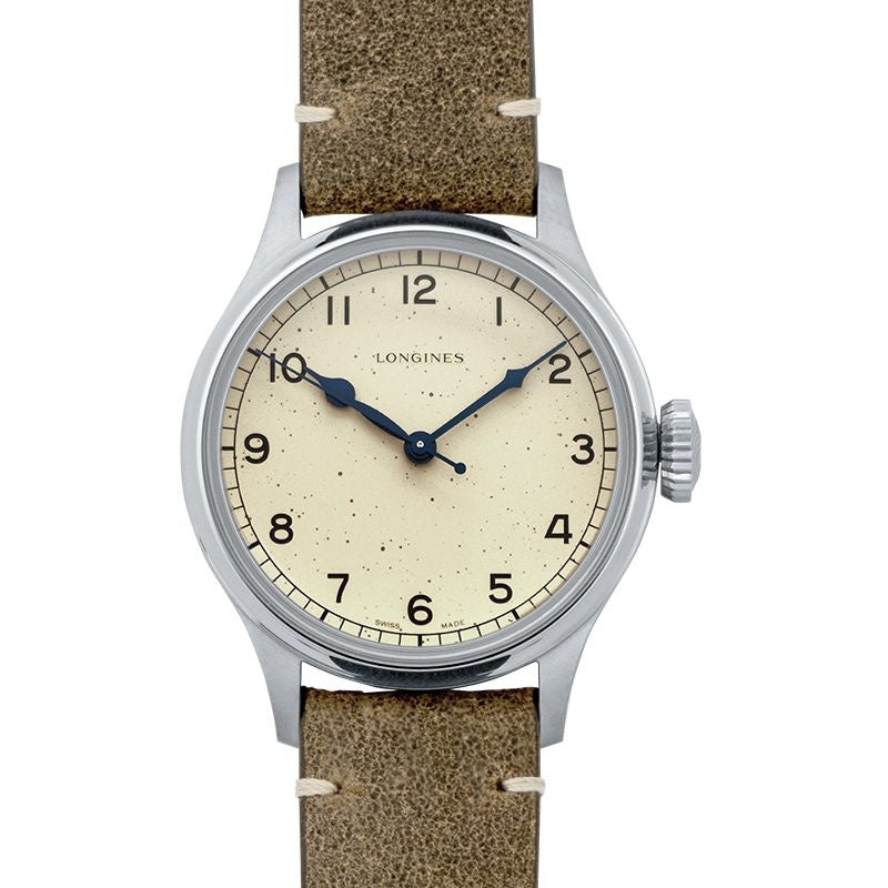 Montre Longines Heritage 38,5 mm en acier inoxydable avec cadran argenté L28194932
