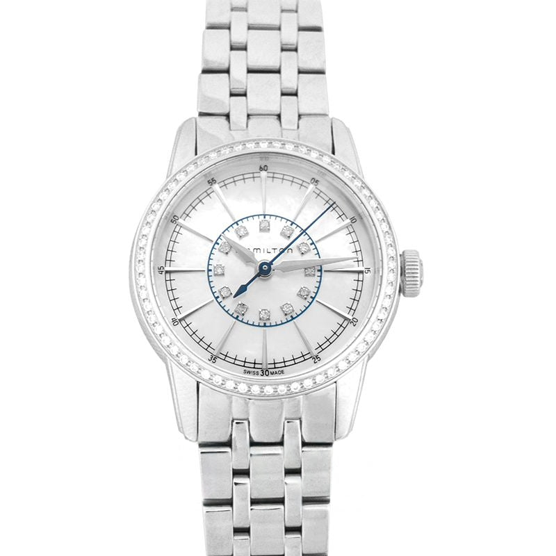 American Classic 28 mm White Mother of Pearl Dial in Stainless Steel H40391191
