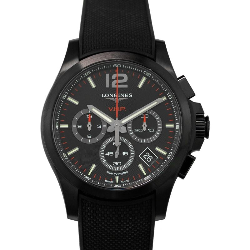 Longines Conquest 42 mm Black Dial in Stainless Steel L37172569