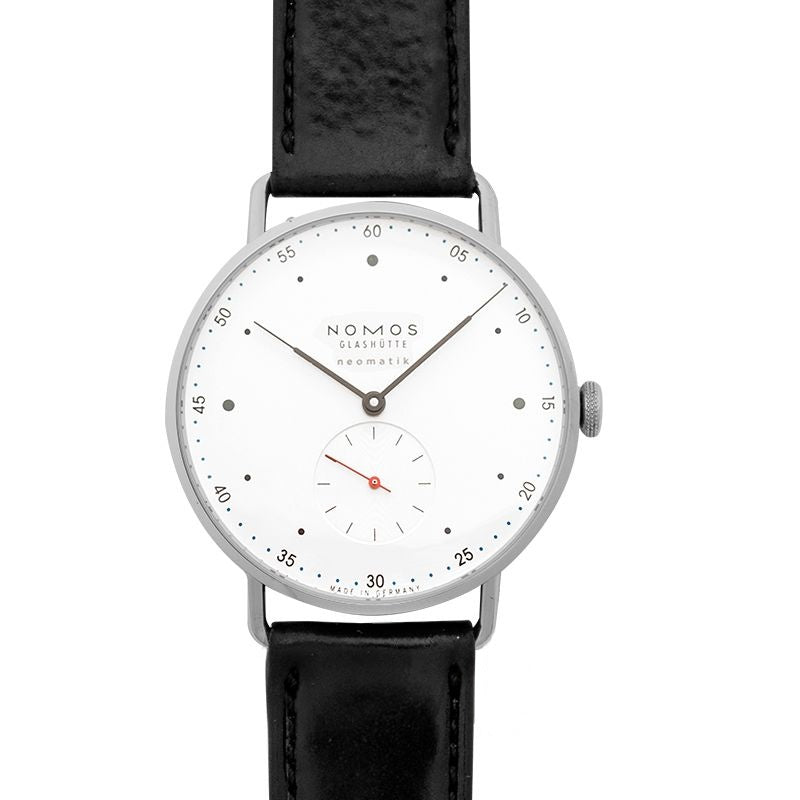 Metro 38.5mm White Silver-plated Dial in Stainless Steel 1113