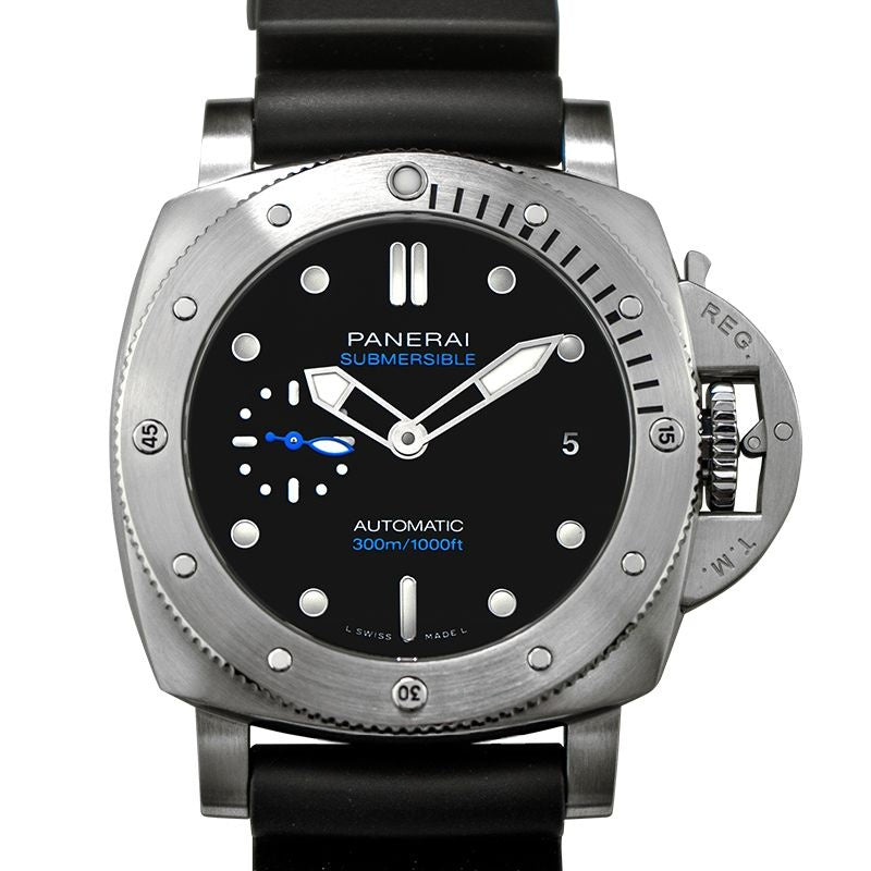 Submersible 42 mm Black Dial in Stainless Steel PAM00973