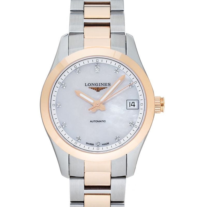 Conquest Classic 34mm Mother Of Pearl Dial in Stainless Steel L23855877