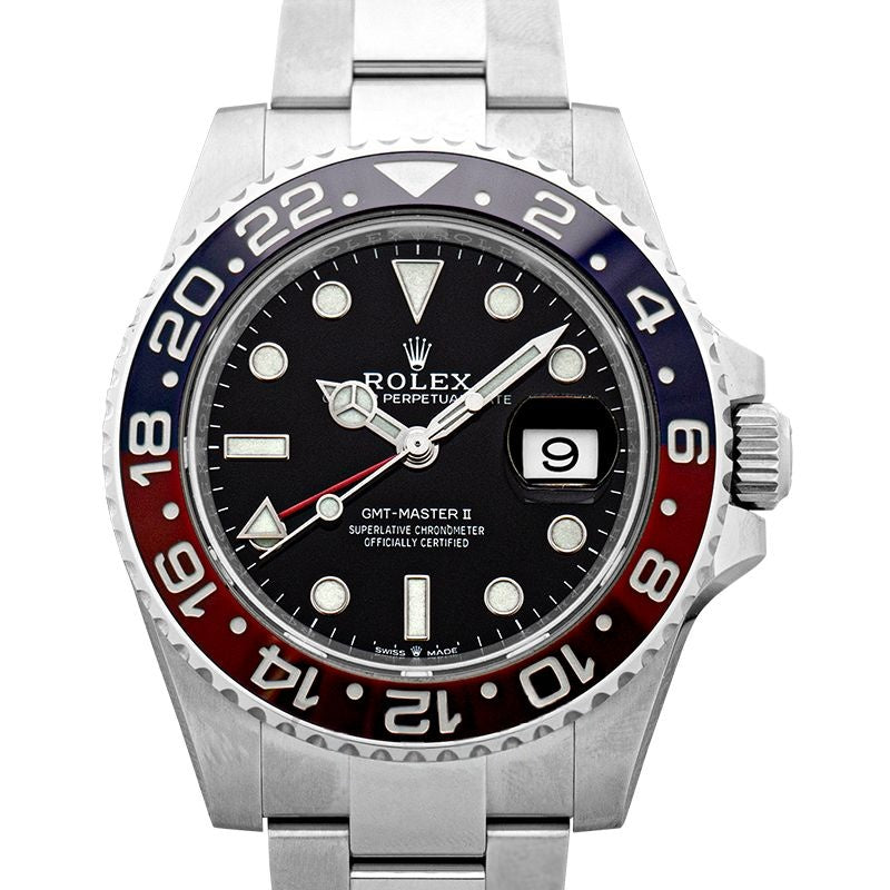 GMT Master II 40 mm Black Dial in Stainless Steel 126710blro-0002