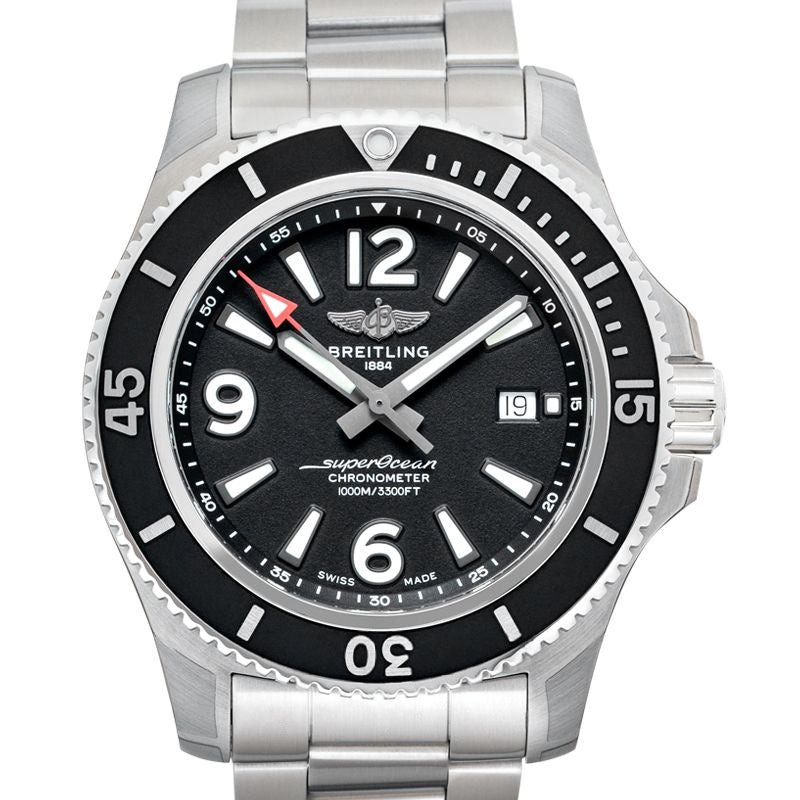 Superocean 44 mm Black Dial in Stainless Steel A17367D71B1A1