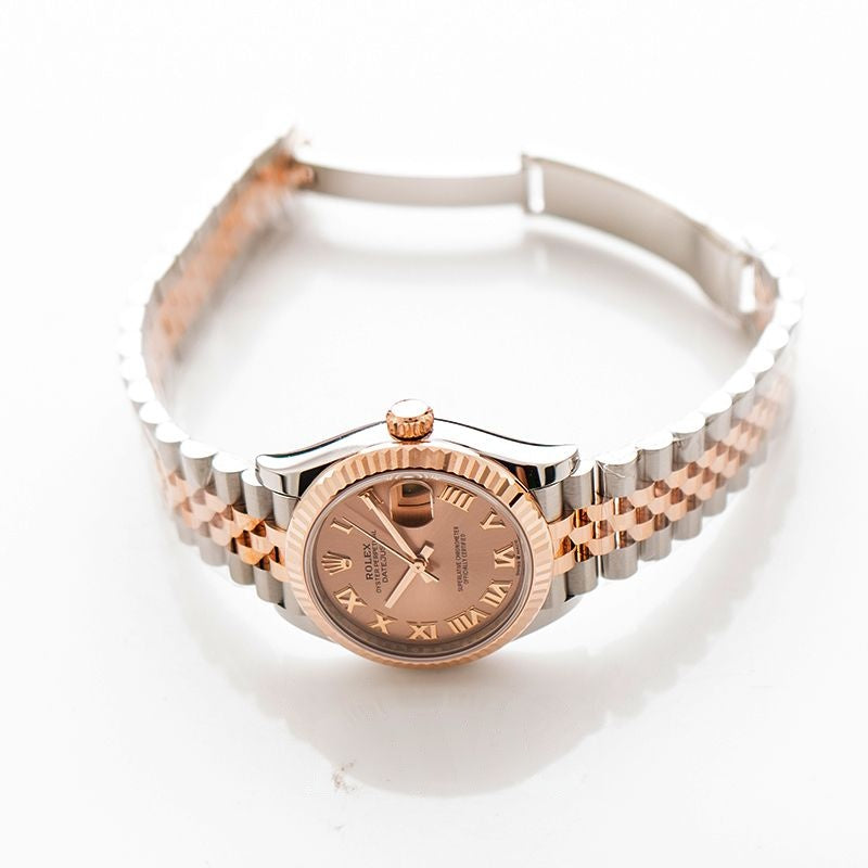 Datejust 31 mm Red Dial in Stainless Steel, Everose Gold 278271-0006