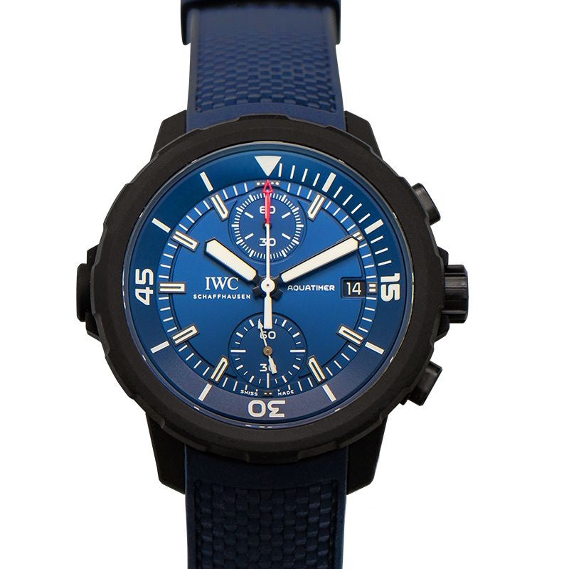 Aquatimer 45 mm Blue Dial in Stainless Steel, Rubber IW379507
