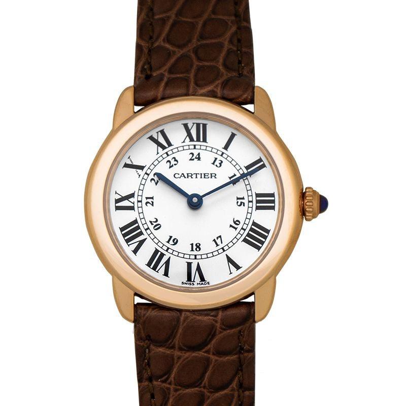 Ronde de Cartier 29mm Silver Dial in Pink Gold W6701007