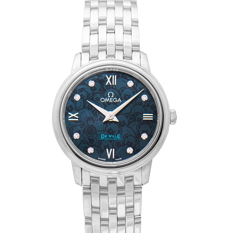 De Ville 27.4mm Blue Dial in Stainless Steel 424.10.27.60.53.003