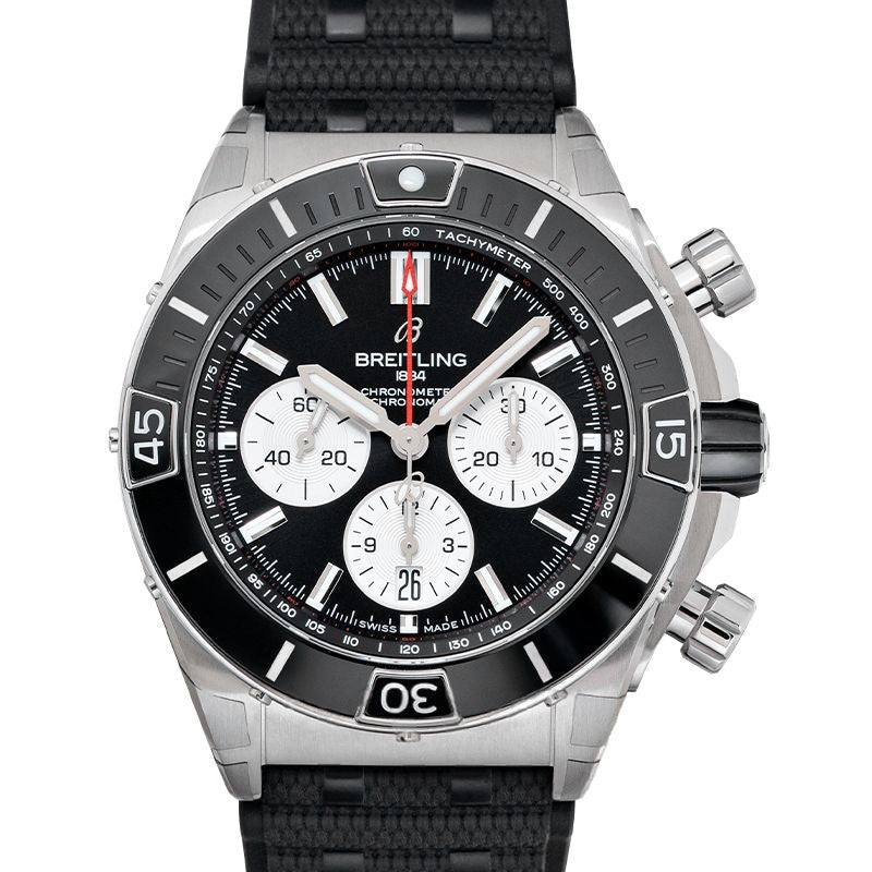 44 mm Black Dial in Stainless Steel AB0136251B1S1