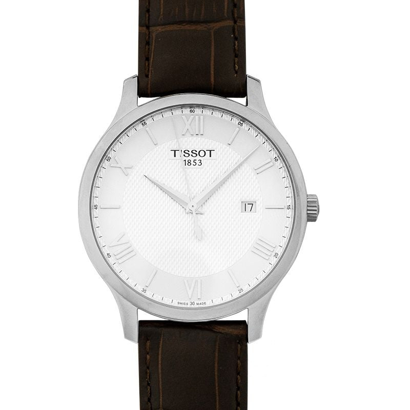 T-Classic 42 mm Silver Dial in Stainless Steel T063.610.16.038.00