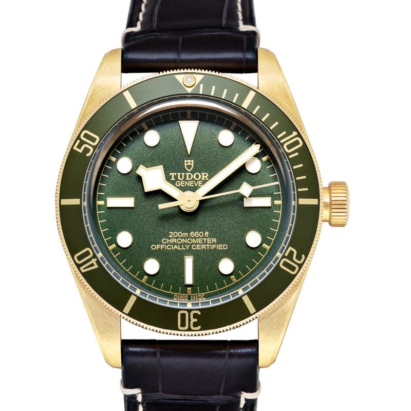 Heritage Black Bay 39 mm Green Dial in 18kt Yellow Gold 79018V-0001