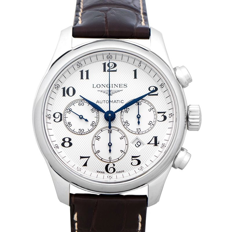 Montre Longines Master Collection 44 mm, cadran blanc, acier inoxydable L28594783