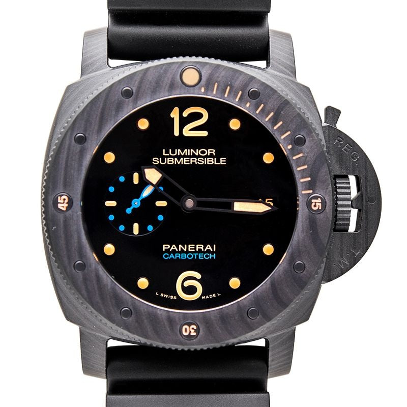 Luminor 1950 47mm Black Dial in Carbotech PAM00616