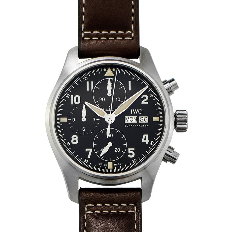 Pilot 41 mm Black Dial in Stainless Steel IW387903