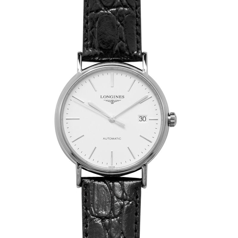 Pr?sence 38.5 mm White Dial in Stainless Steel L49214122