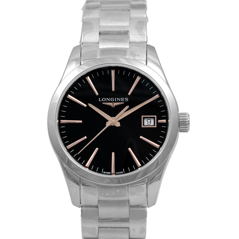 Longines Conquest 34mm Black Dial in Stainless Steel L23864526