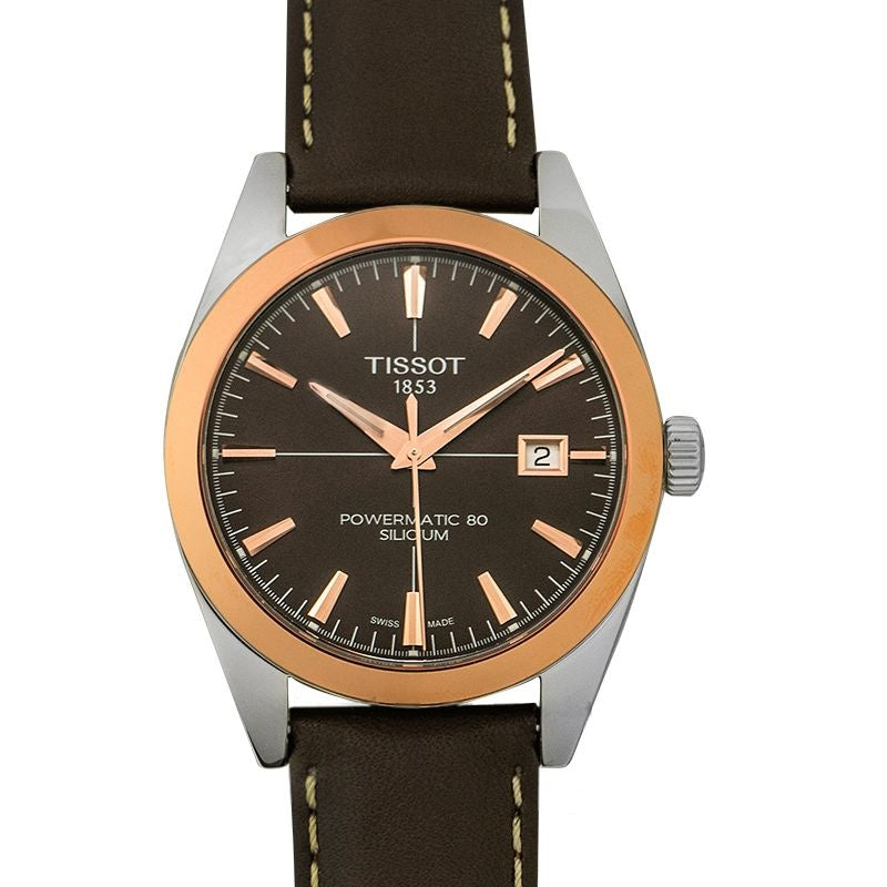 T-Gold 40 mm Brown Dial in Stainless Steel T927.407.46.291.00