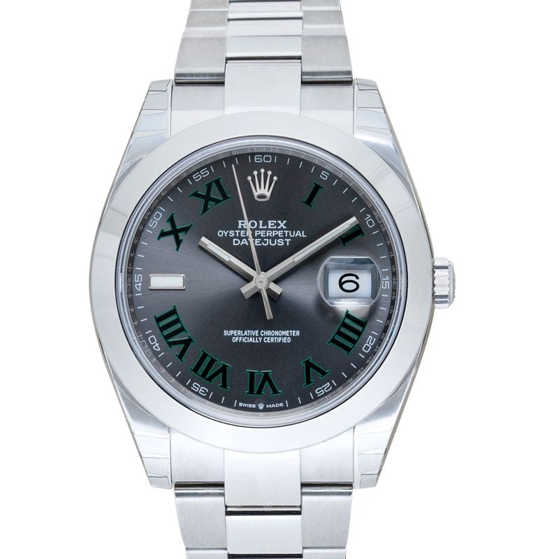 Datejust 41 mm Slate Dial in Stainless Steel 126300-0013