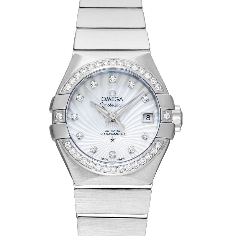 Constellation 27 mm Mother of pearl Dial in Stainless Steel 123.15.27.20.55.001