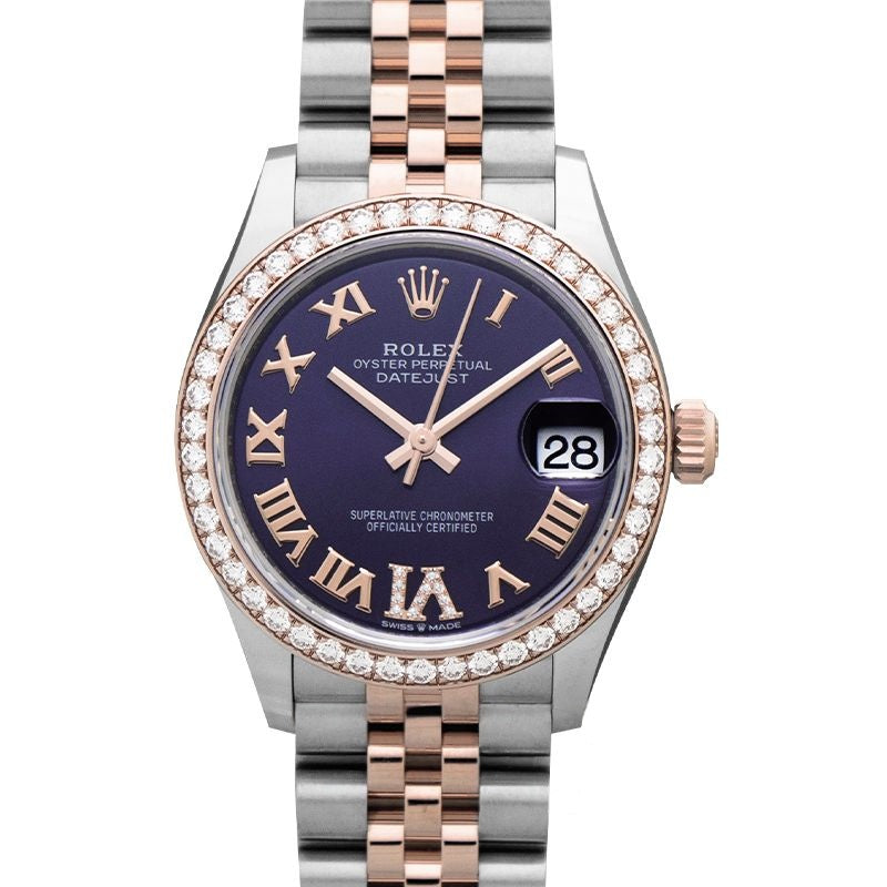 Datejust 31 mm Purple Dial in Stainless Steel, Everose Gold 278381RBR-0020