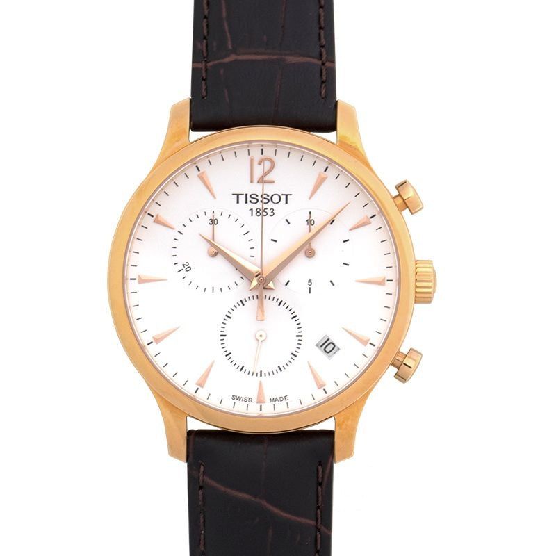 T-Classic 42 mm White Dial in Stainless Steel T063.617.36.037.00