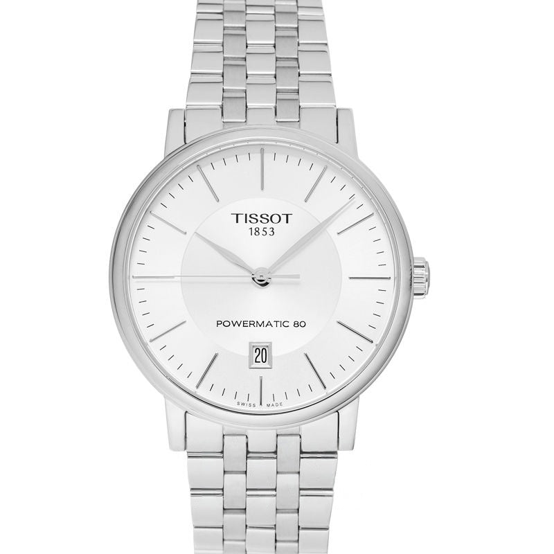T-Classic 40 mm Silver Dial in Stainless Steel T122.407.11.031.00