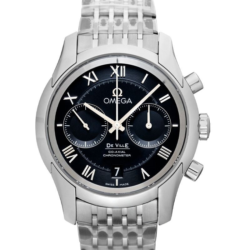 Montre De Ville 42 mm en acier inoxydable avec cadran noir 431.10.42.51.01.001