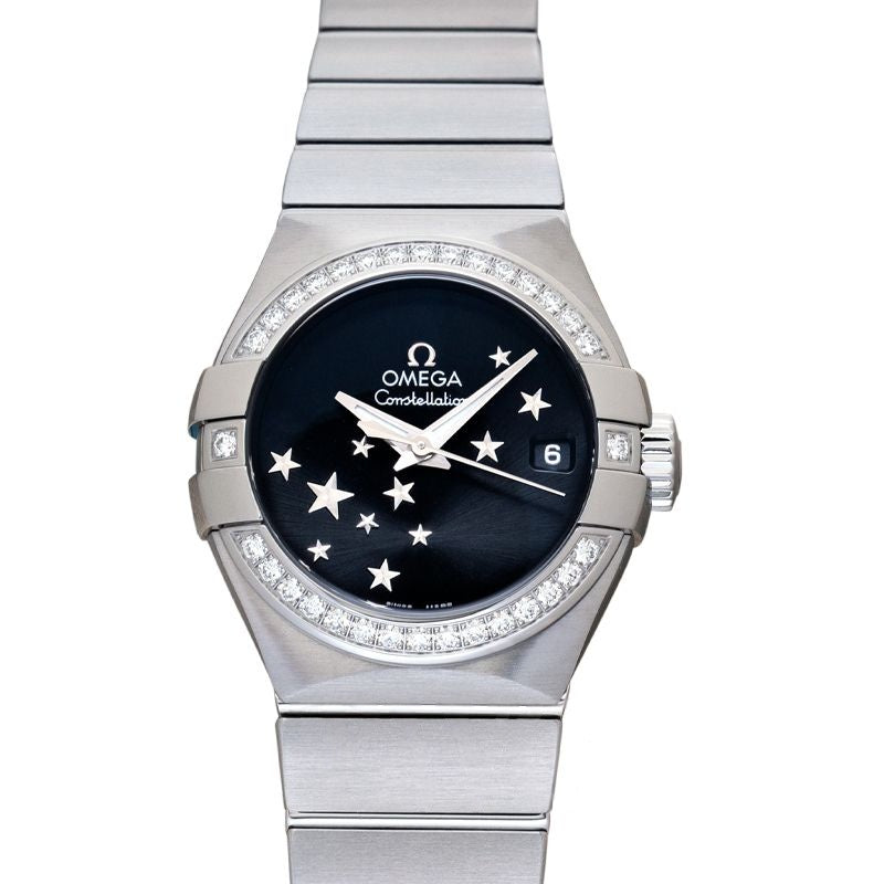 Constellation 27 mm Black Dial in Stainless Steel 123.15.27.20.01.001