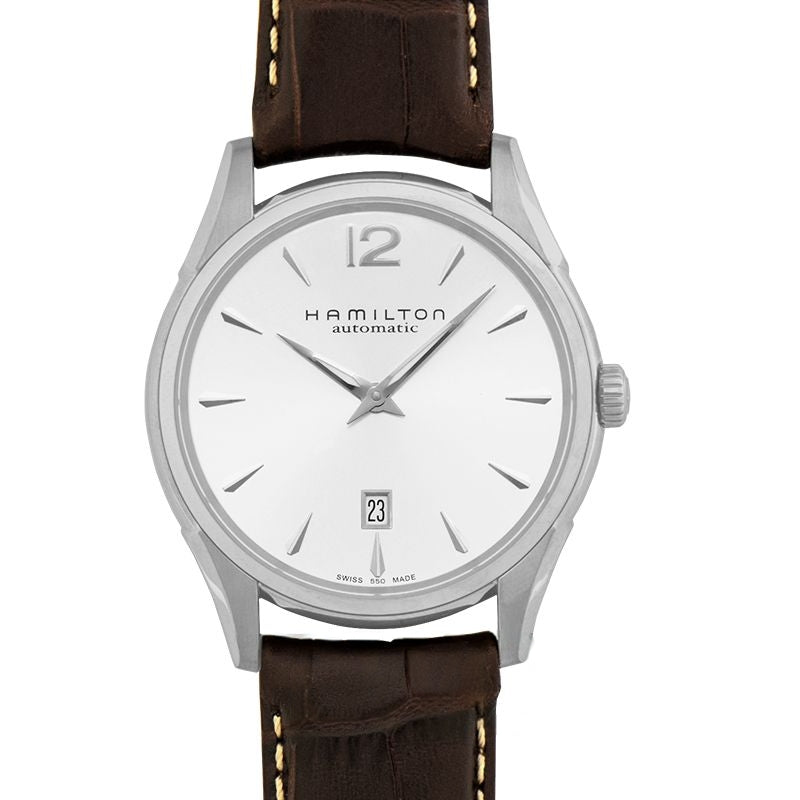 Jazzmaster 43 mm Silver Dial in Stainless Steel H38615555