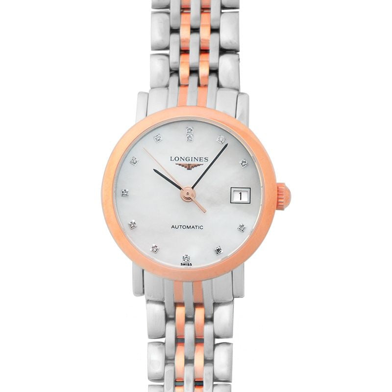 Montre Longines Elegant Collection, cadran nacre 25,5 mm, acier inoxydable L43095877