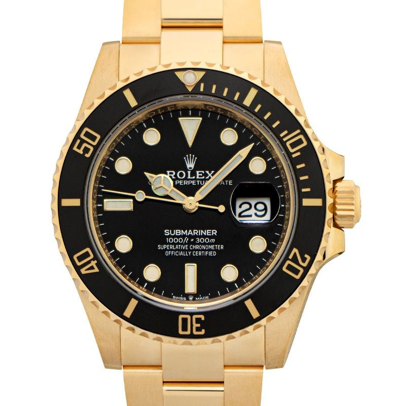 Submariner 41 mm Black Dial in 18k Yellow Gold 126618LN-0002