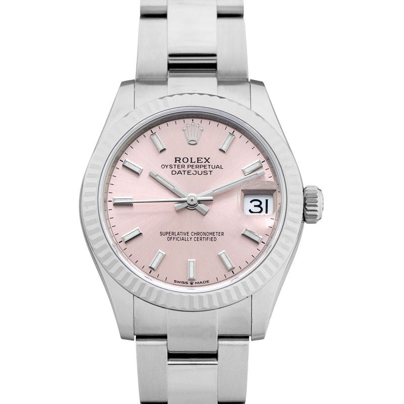Datejust 31 mm Pink Dial in Stainless Steel, White Gold 278274-0013