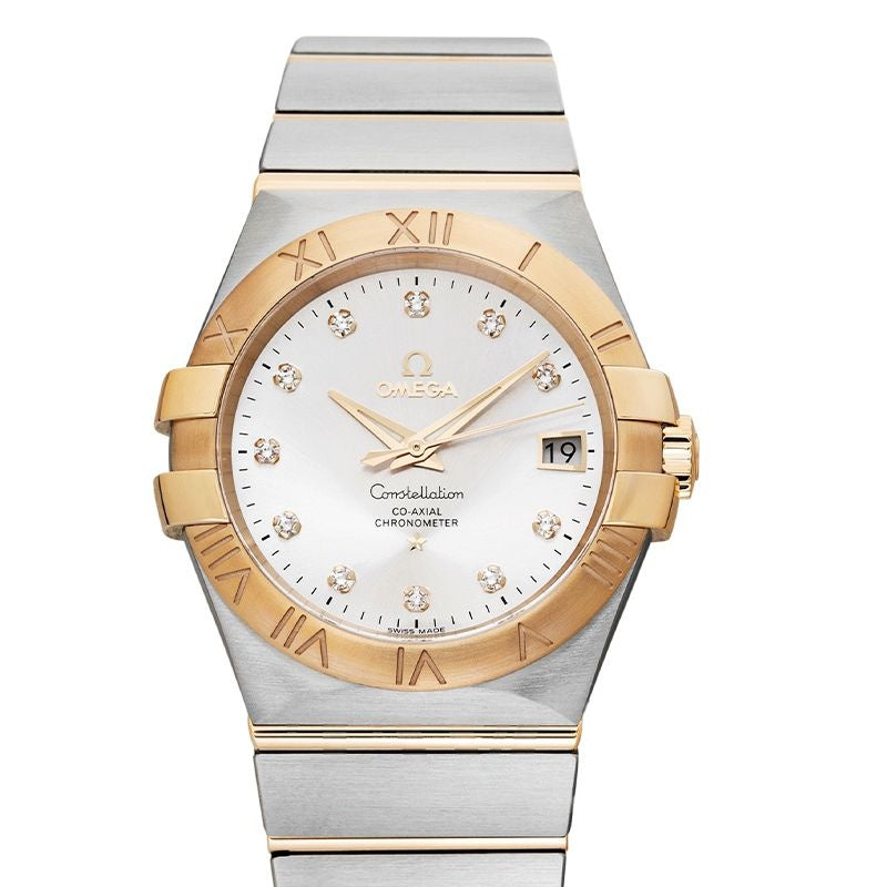 Constellation 35 mm Silver Dial in Stainless Steel, 18kt Yellow Gold 123.20.35.20.52.002