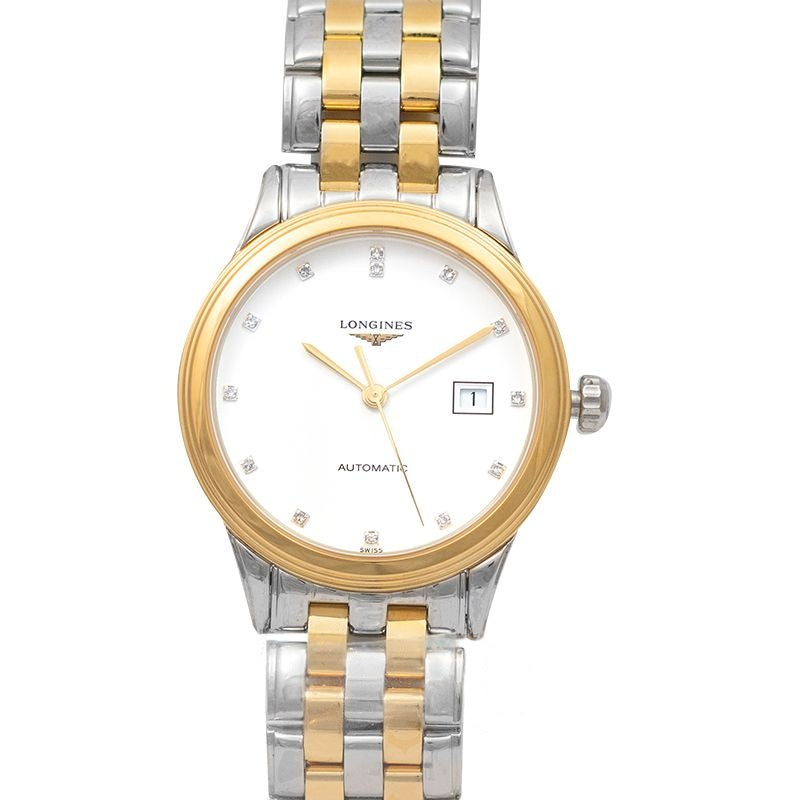 Flagship ? 30.00?mm White matt Dial in Stainless Steel, yellow PVD coating L43743277