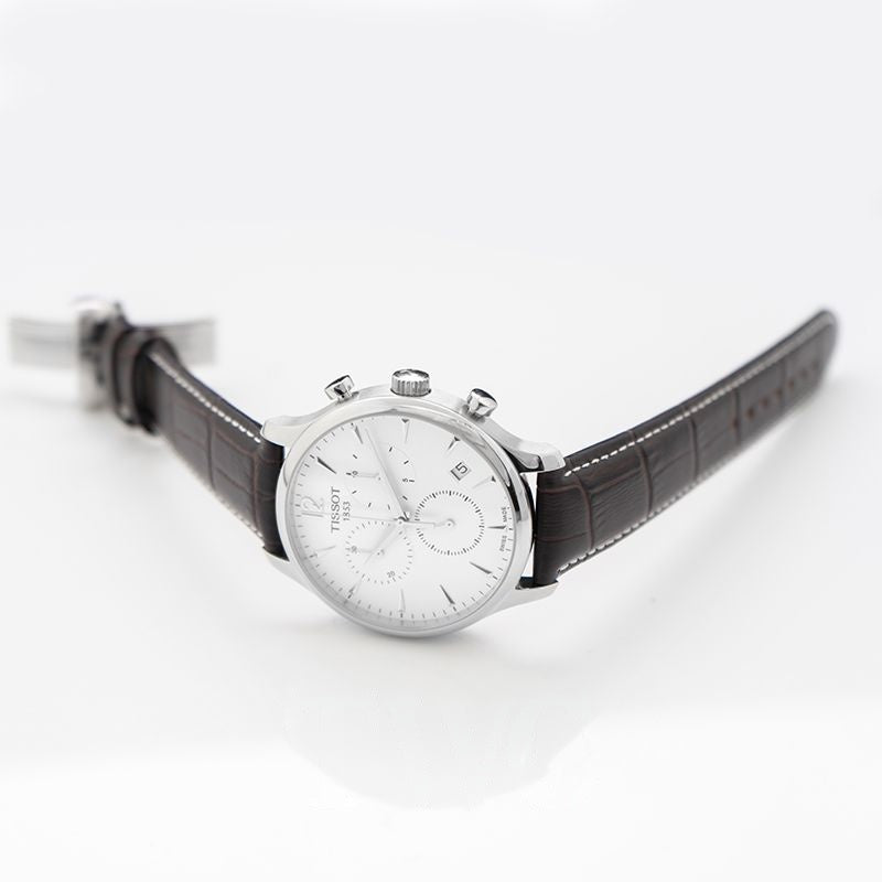 T-Classic 42 mm Silver Dial in Stainless Steel T063.617.16.037.00