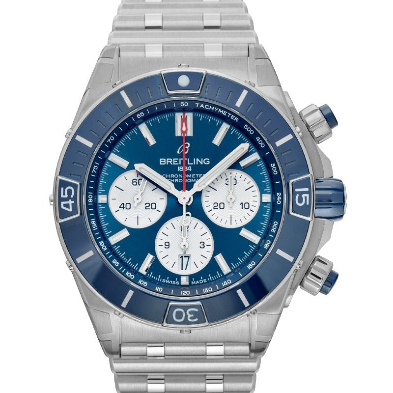 Chronomat 44 mm Blue Dial in Stainless Steel AB0136161C1A1