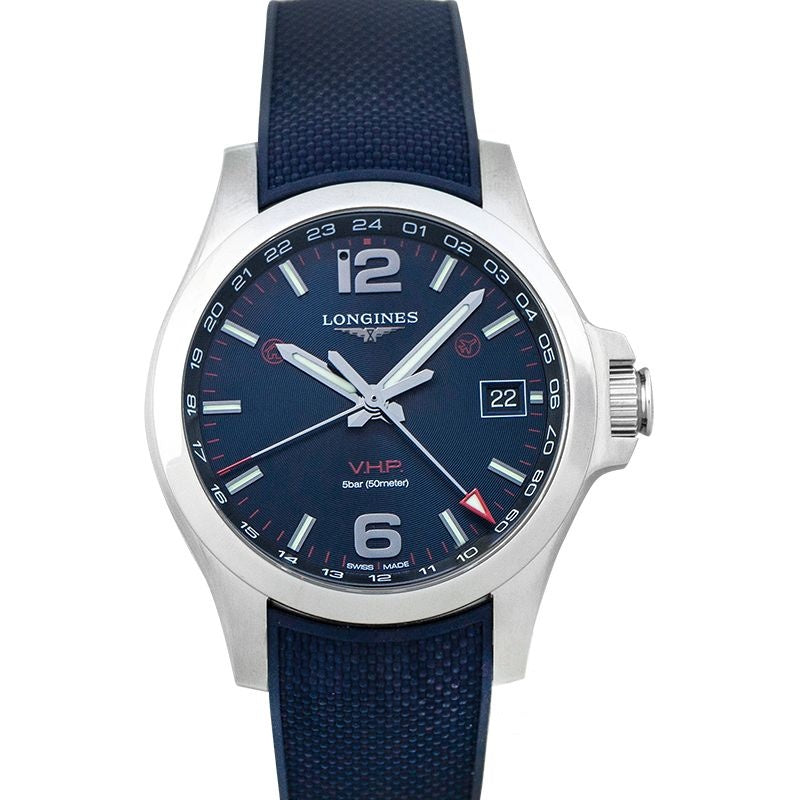 Longines Conquest ? 41.00?mm Blue carved Dial in Stainless Steel L37184969