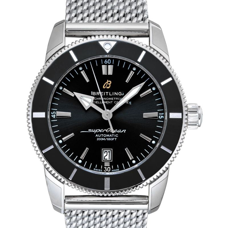 Superocean Heritage 46 mm Black Dial in Stainless Steel AB2020121B1A1
