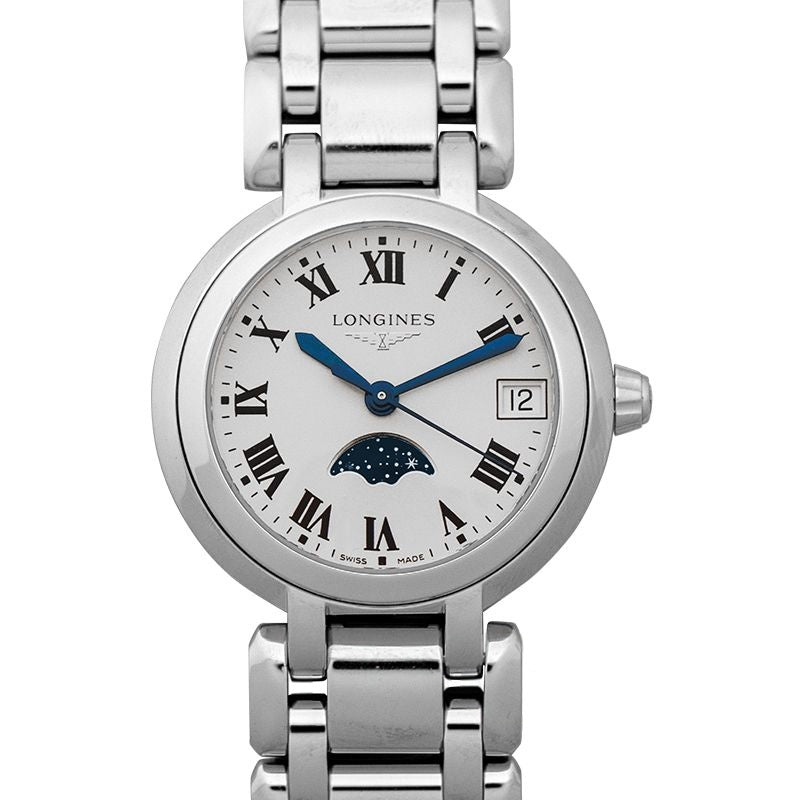 Longines PrimaLuna 30.50?mm White Dial in Stainless Steel L81154716