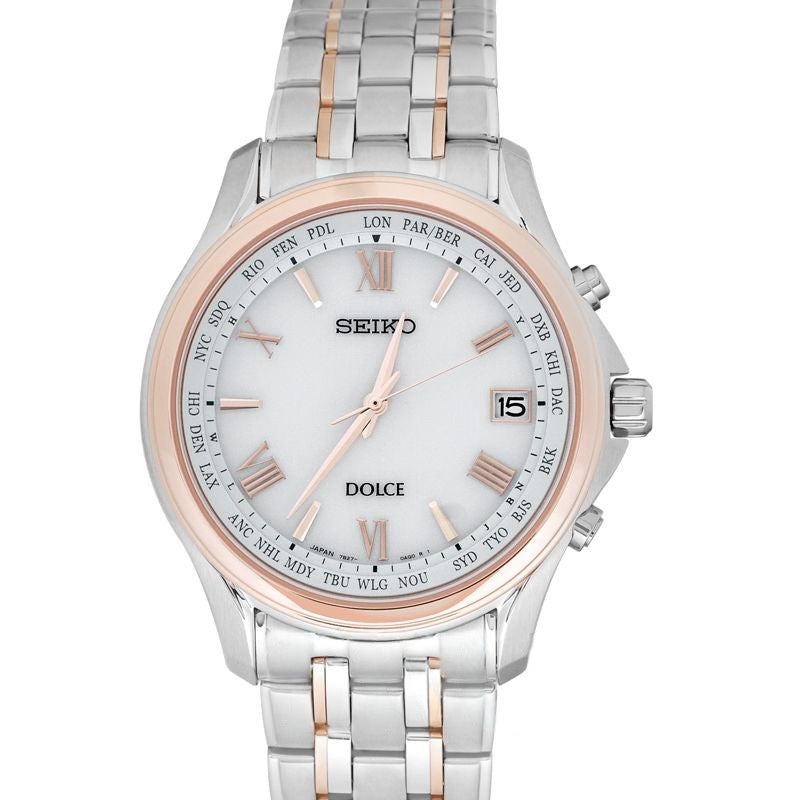 Dolce & Exceline 39.1mm White Dial in Titanium SADZ202