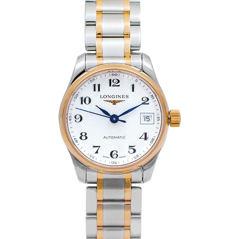 The Longines Master Collection 25.5mm Silver Dial in Stainless Steel, Rose Gold L21285797