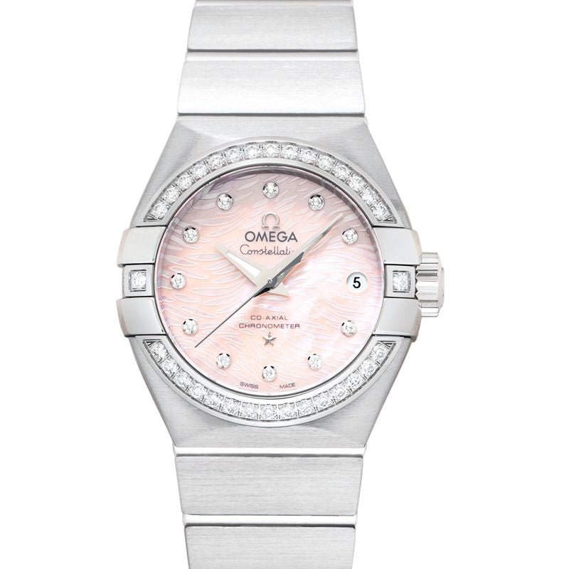 Constellation 27 mm Pink Dial in Stainless Steel 123.15.27.20.57.002