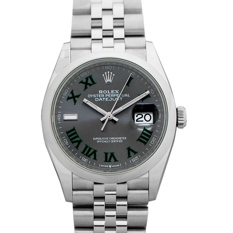 Datejust 36 mm Grey Dial in Stainless Steel 126200-0017