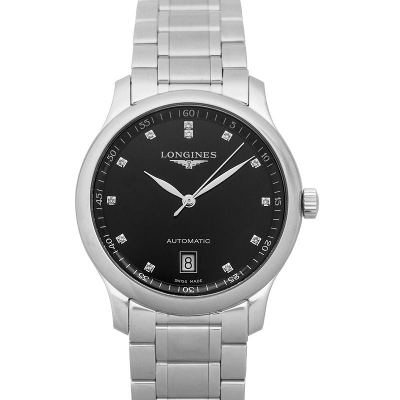 Montre Longines Master Collection 39 mm, cadran noir, acier inoxydable L26284576