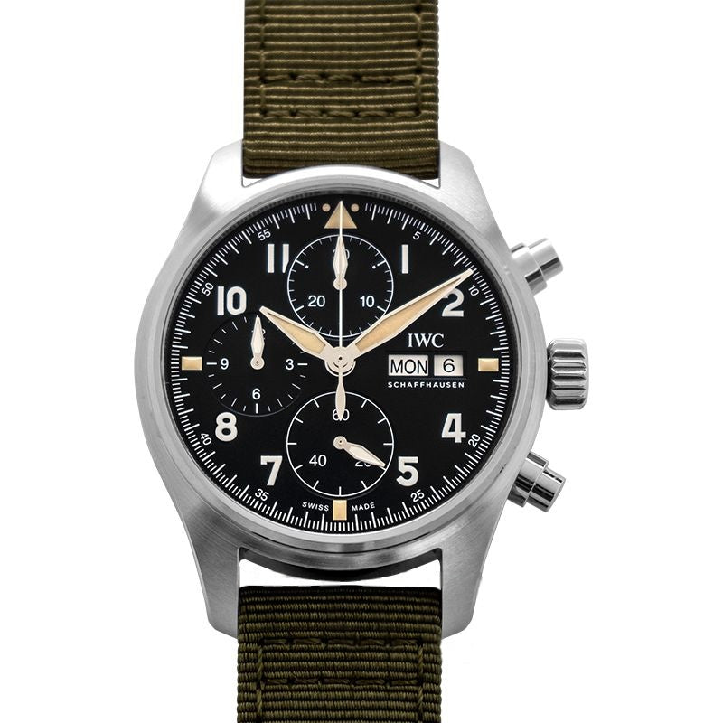 Pilot 41 mm Black Dial in Stainless Steel IW387901