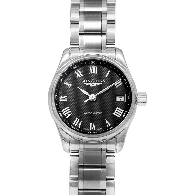The Longines Master Collection 25.5 mm Black Dial in Stainless Steel L21284516