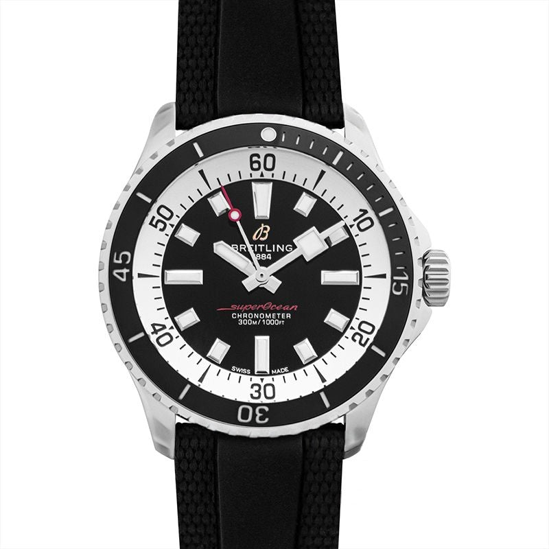 Superocean 42 mm Black Dial in Stainless Steel A17375211B1S1