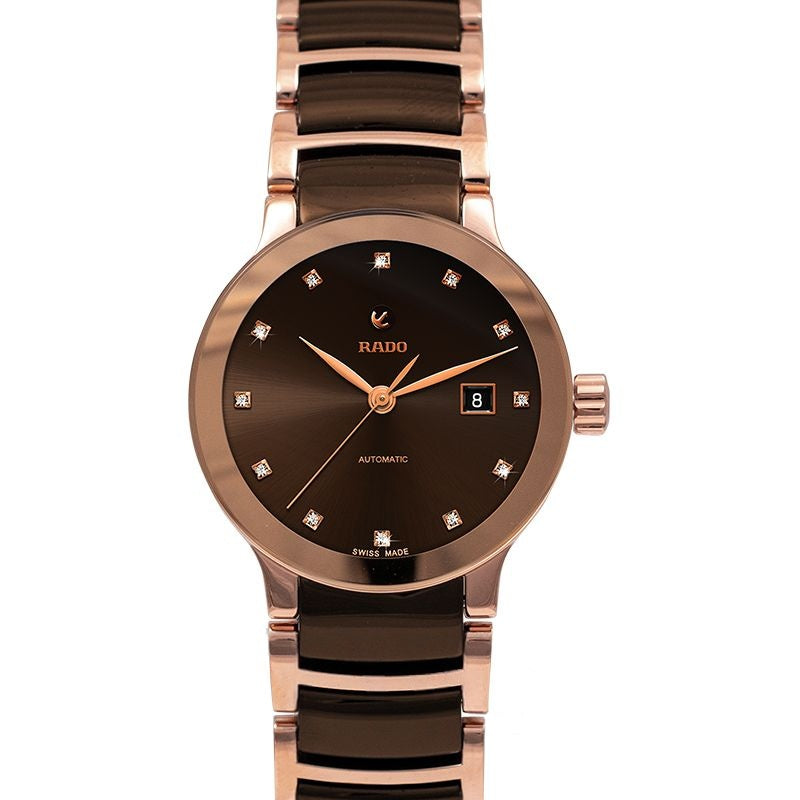 Centrix 28 mm Brown Dial in Stainless Steel R30183752