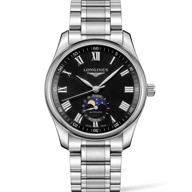 Montre Longines Master Collection 40 mm, cadran noir, acier inoxydable L29094516
